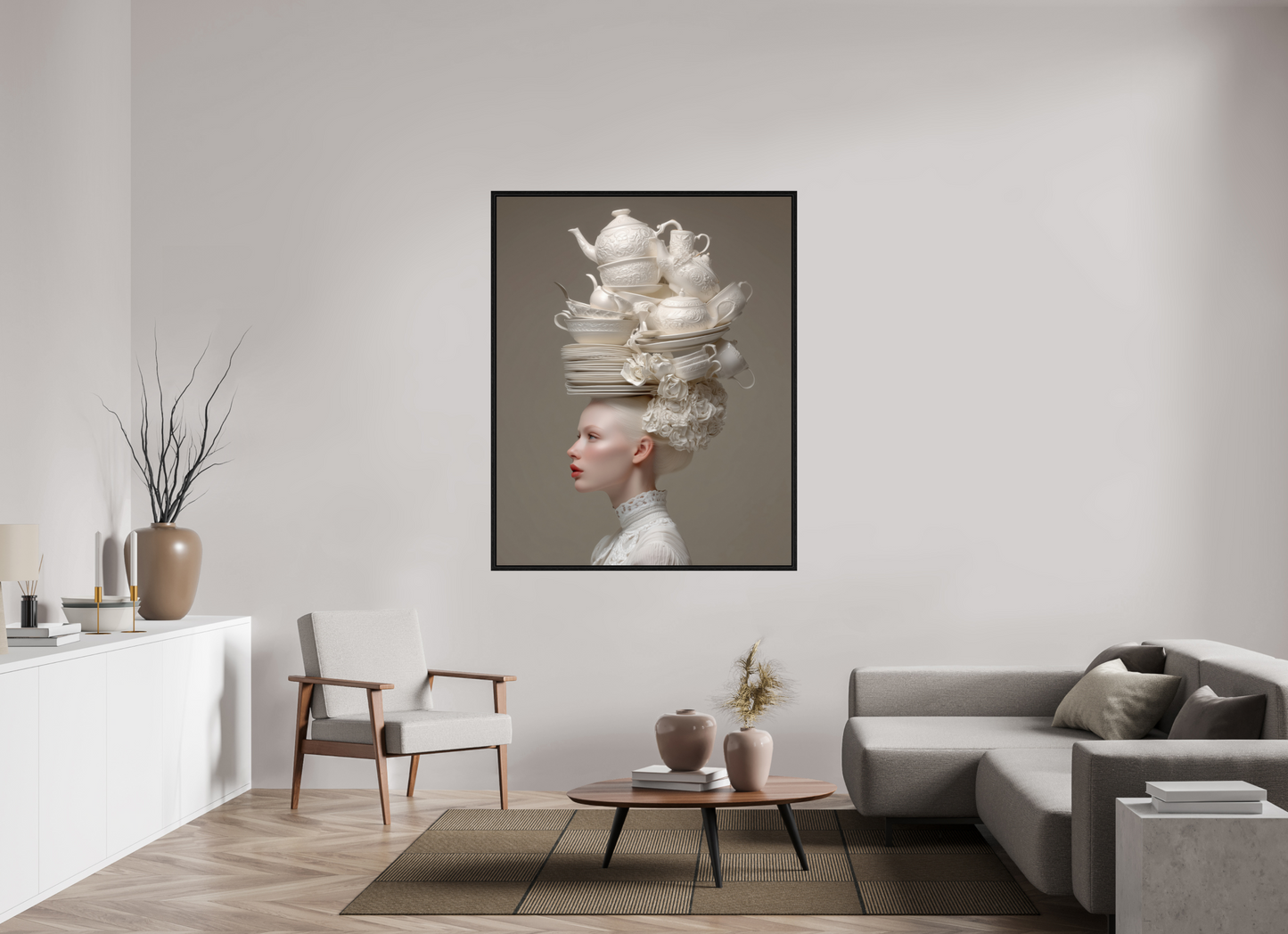 120 x 150 cm, Floater Frame Hairdo V