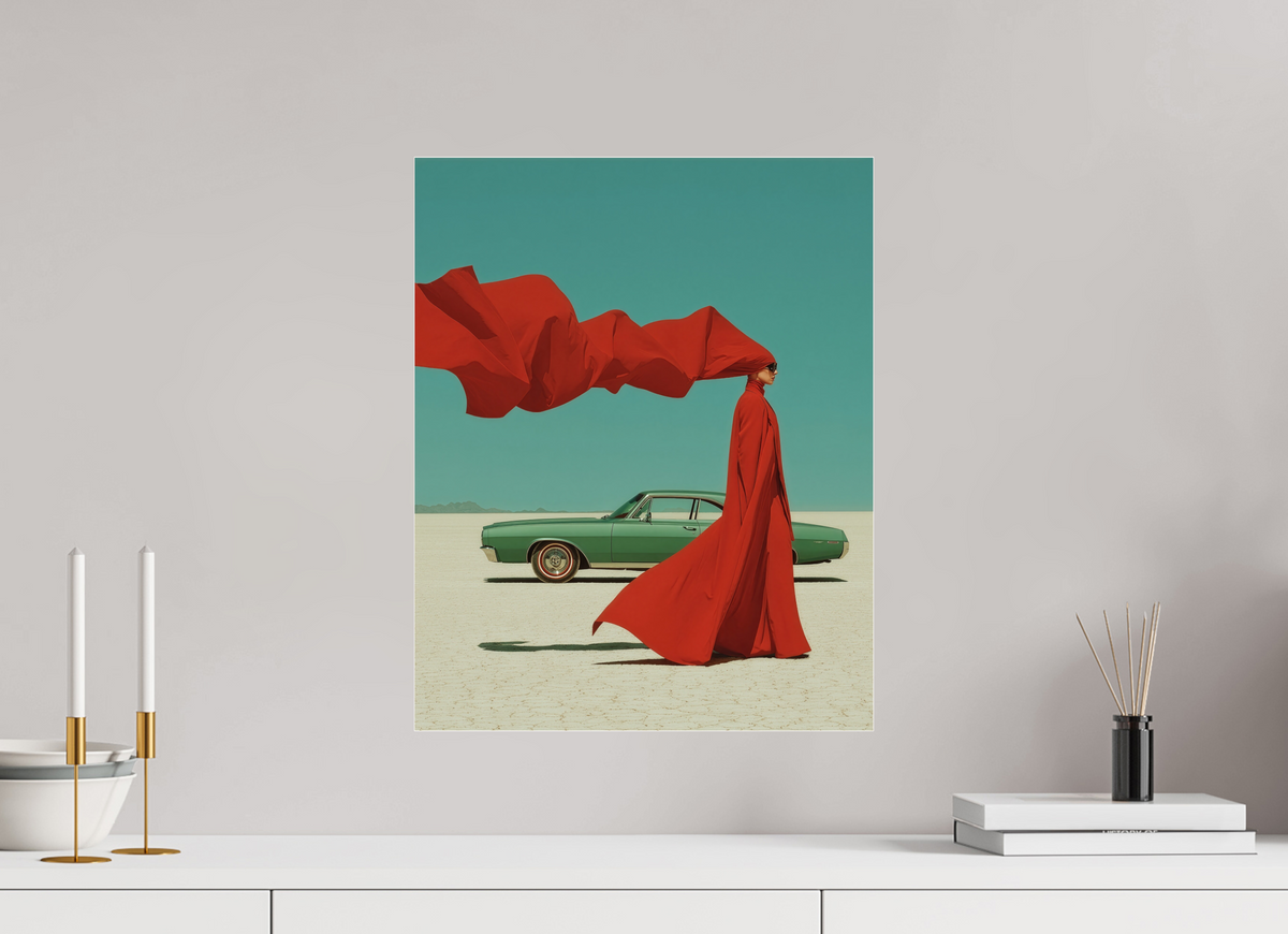 40 x 50 cm, Photo Print Under Acrylic Glass Red Horizon XVI
