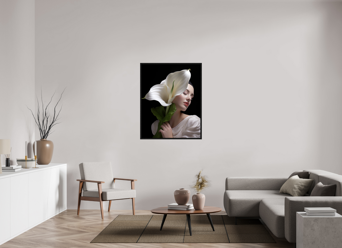 90 x 112,5 cm, Floater Frame Calla XVII