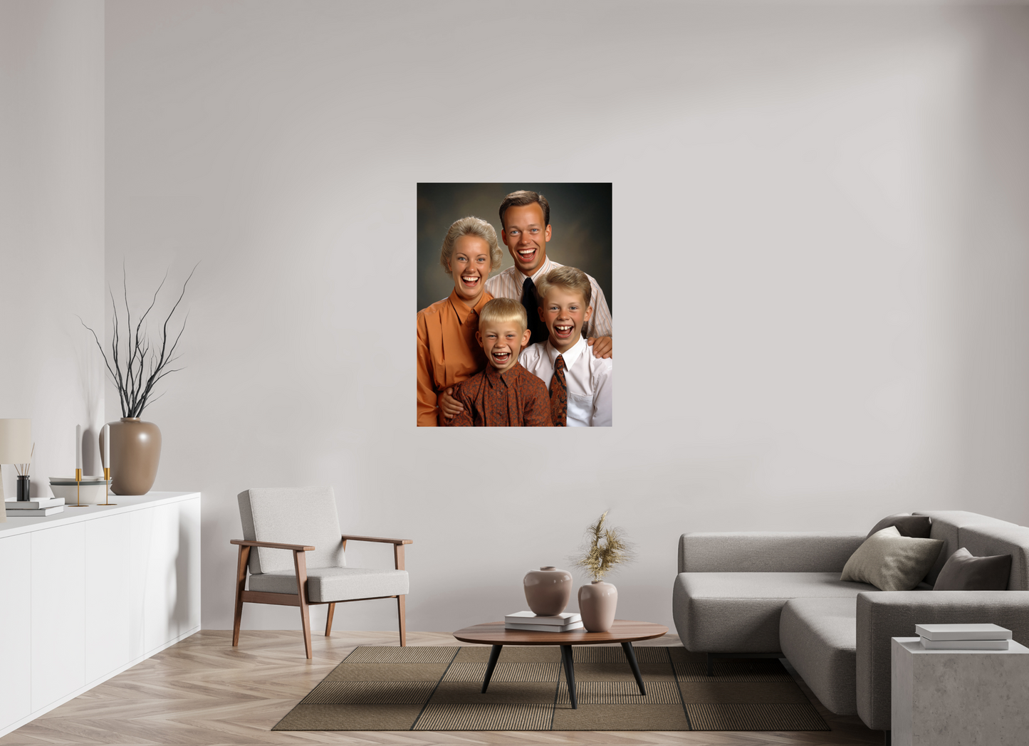 100 x 125 cm, Photo Print On Fuji Crystal DP II We are family VI