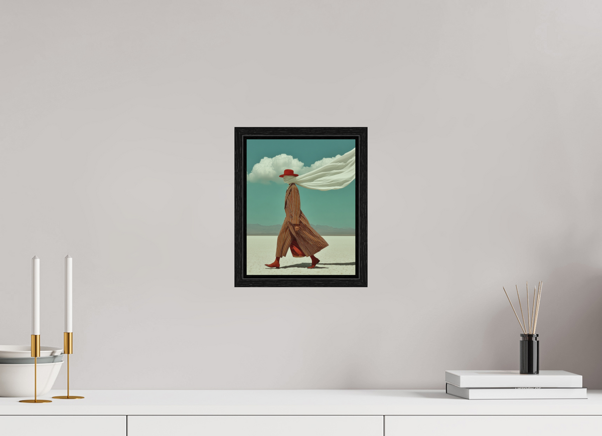 20 x 25 cm, Floater Frame Red Horizon V