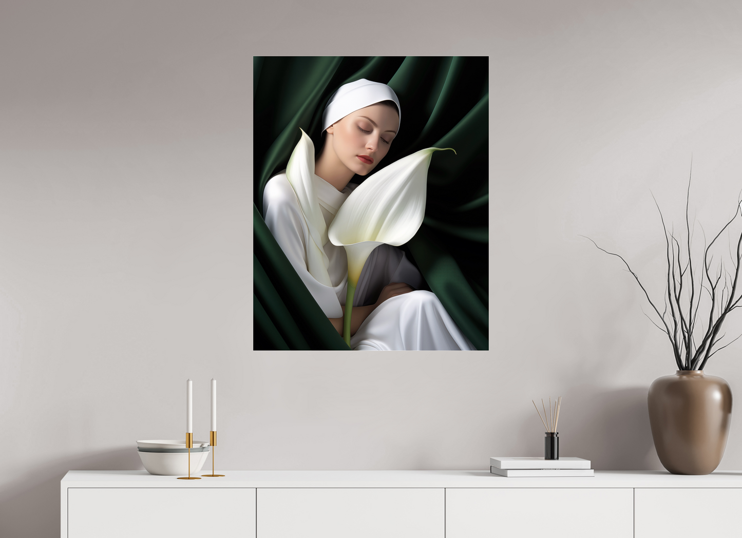 70 x 87,5 cm, Photo Print Under Acrylic Glass Calla XII