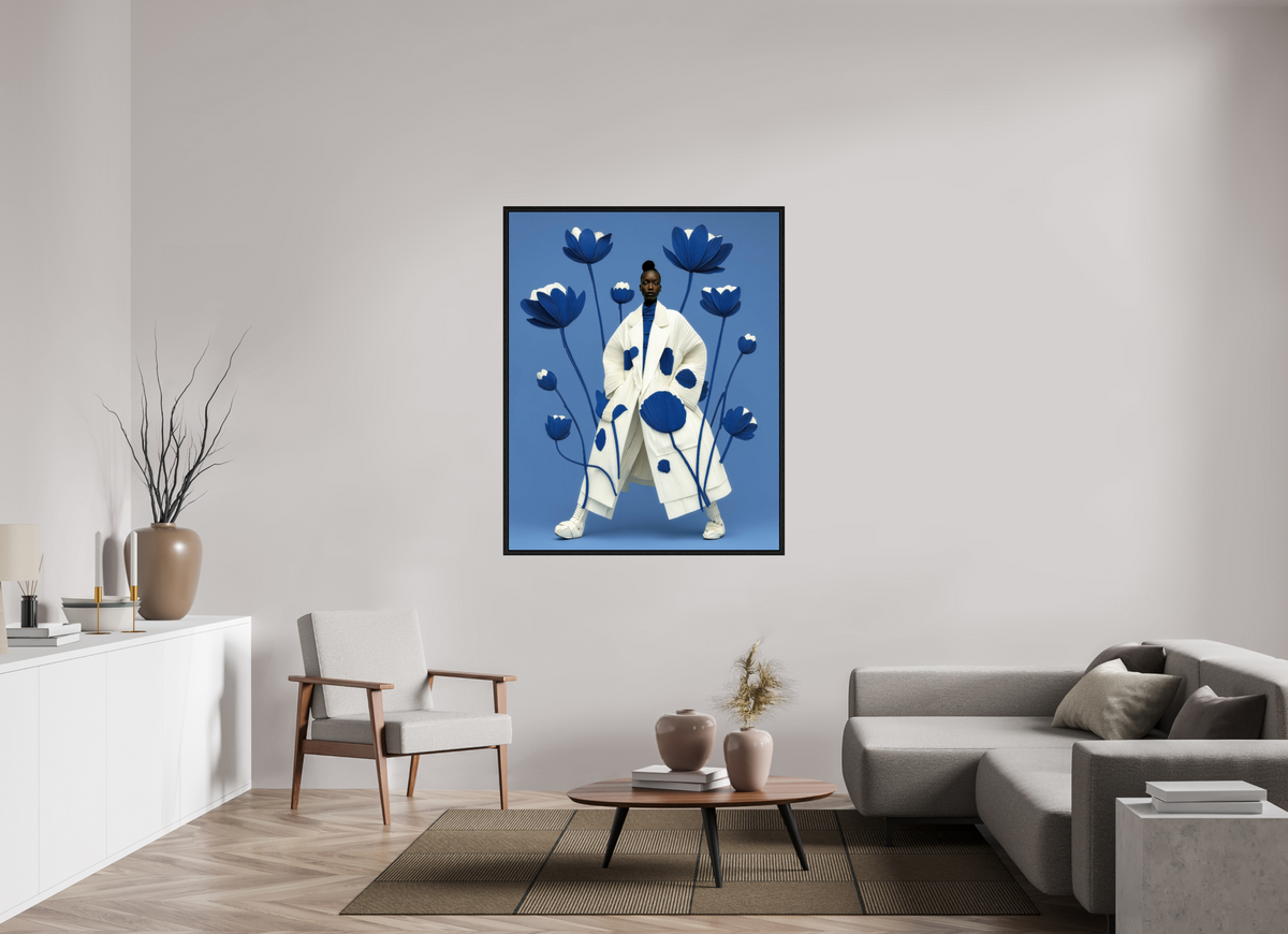 110 x 137,5 cm, Floater Frame Matisse Fashion IV