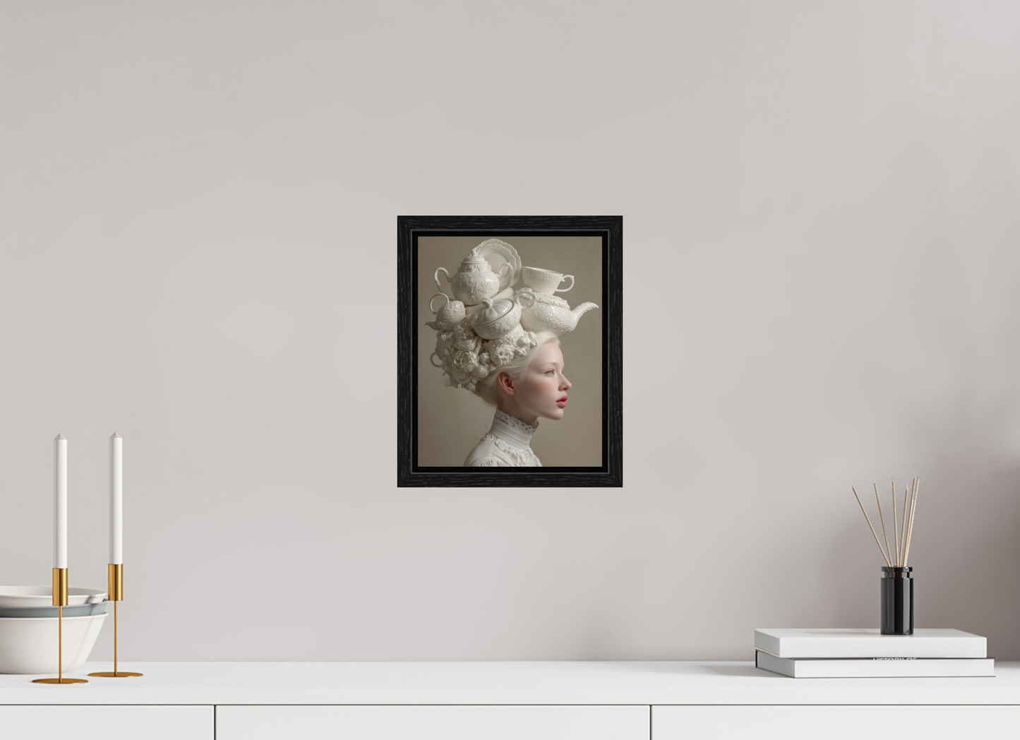 20 x 25 cm, Floater Frame Hairdo I