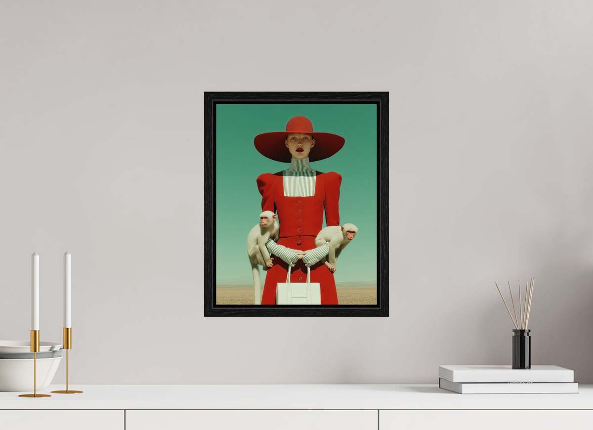 30 x 37,5 cm, Floater Frame Red Horizon III