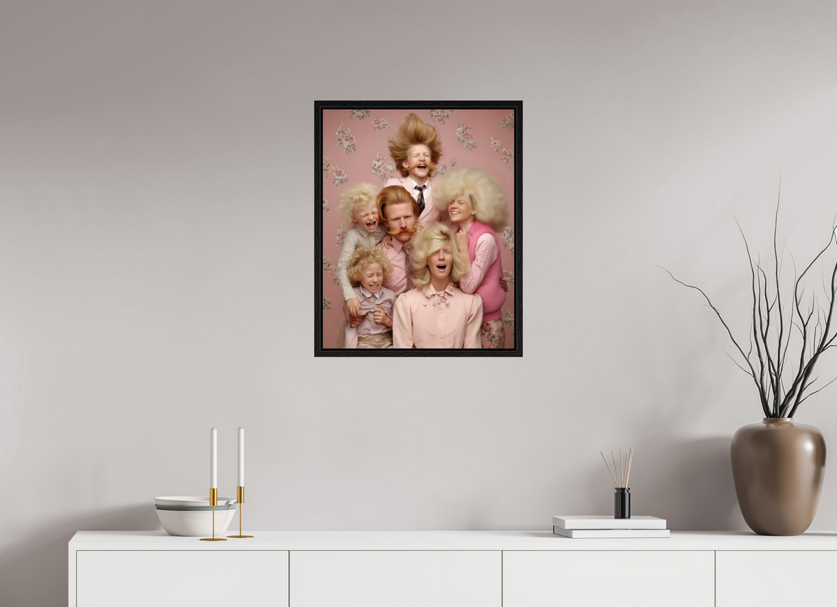 50 x 62,5 cm, Floater Frame We are family II