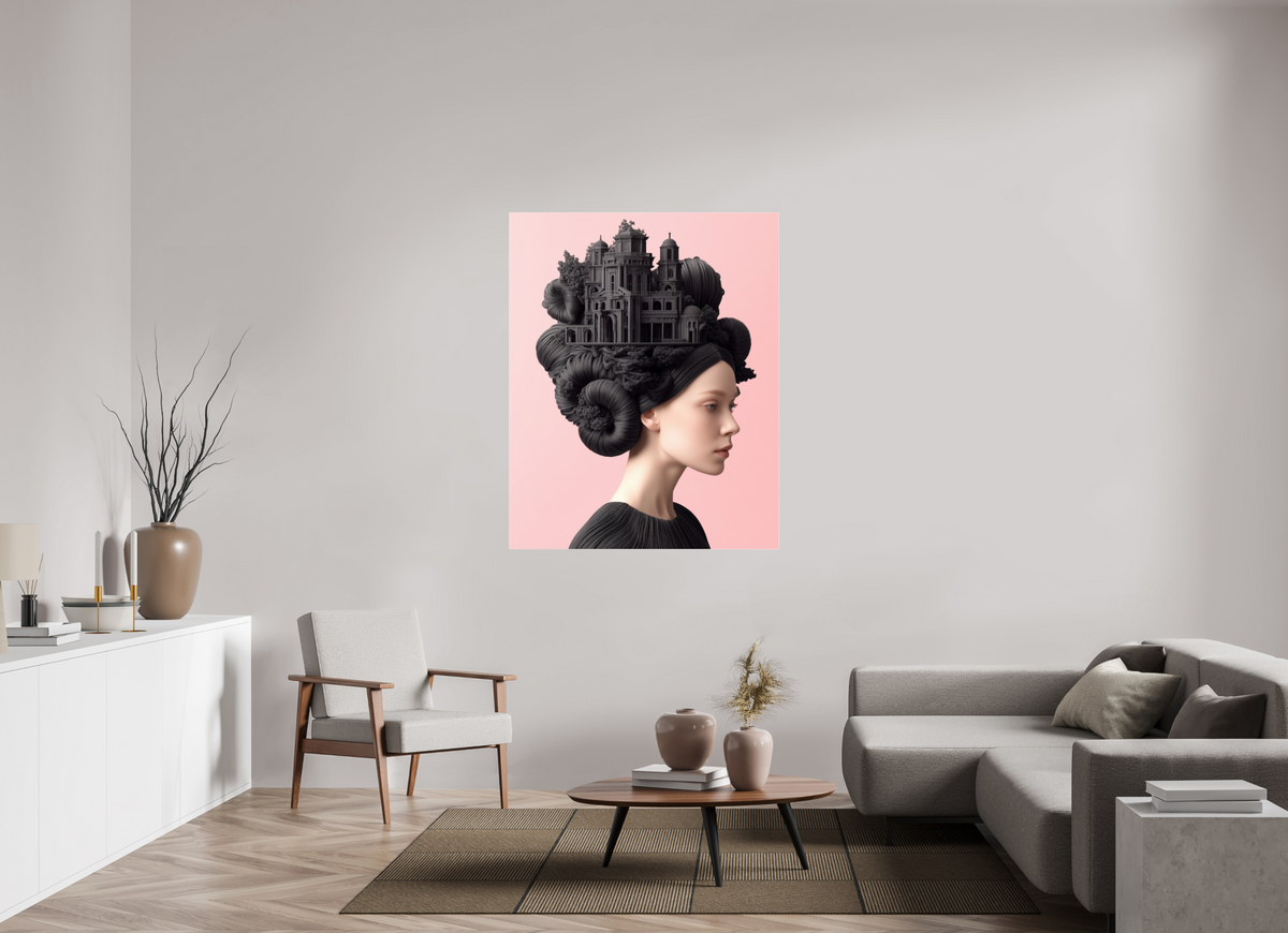 110 x 137,5 cm, Photo Print Under Acrylic Glass Hairdo IXX