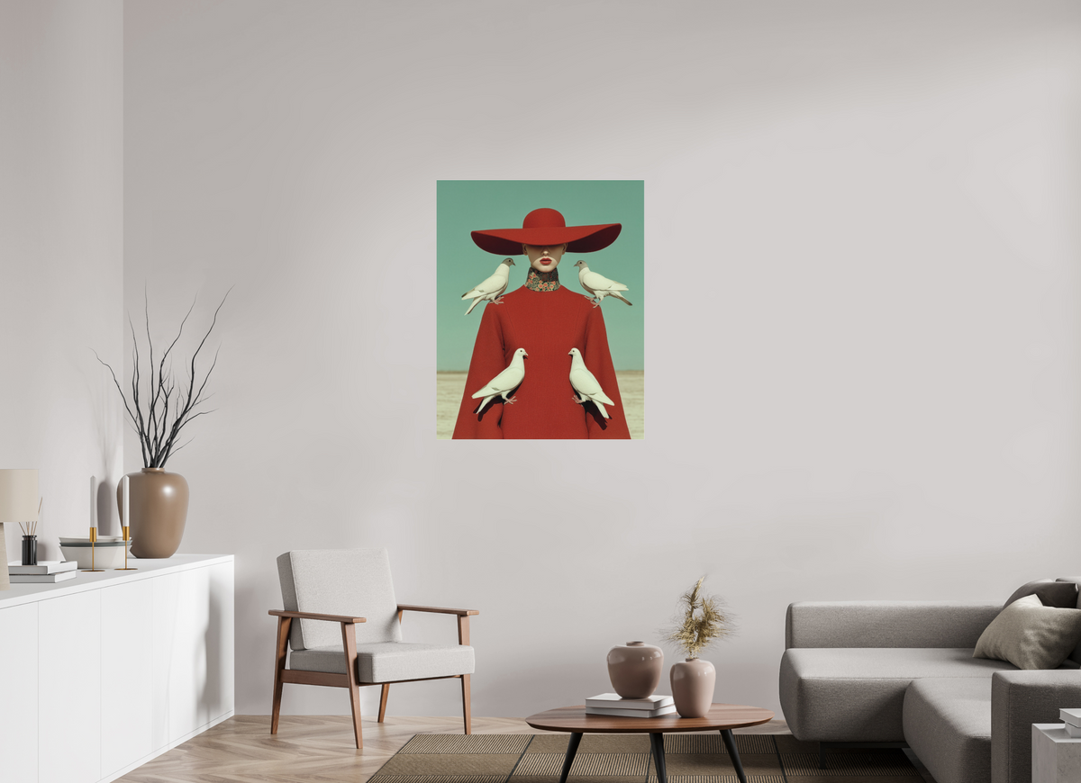 80 x 100 cm, Photo Print Under Acrylic Glass Red Horizon IX