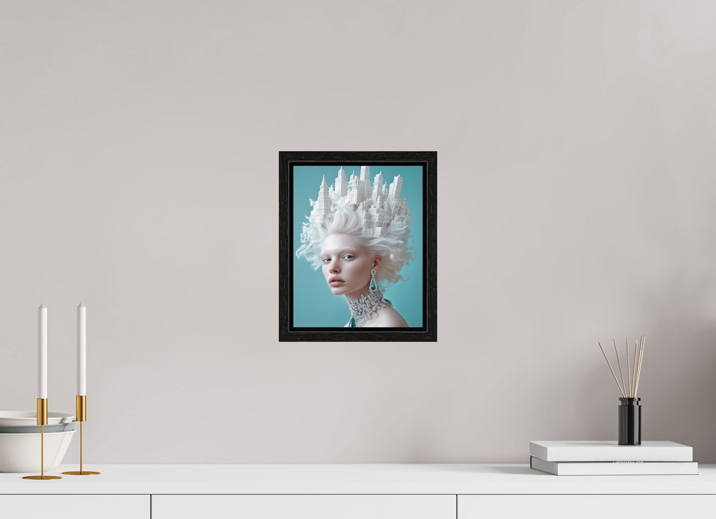 20 x 25 cm, Floater Frame Hairdo IV