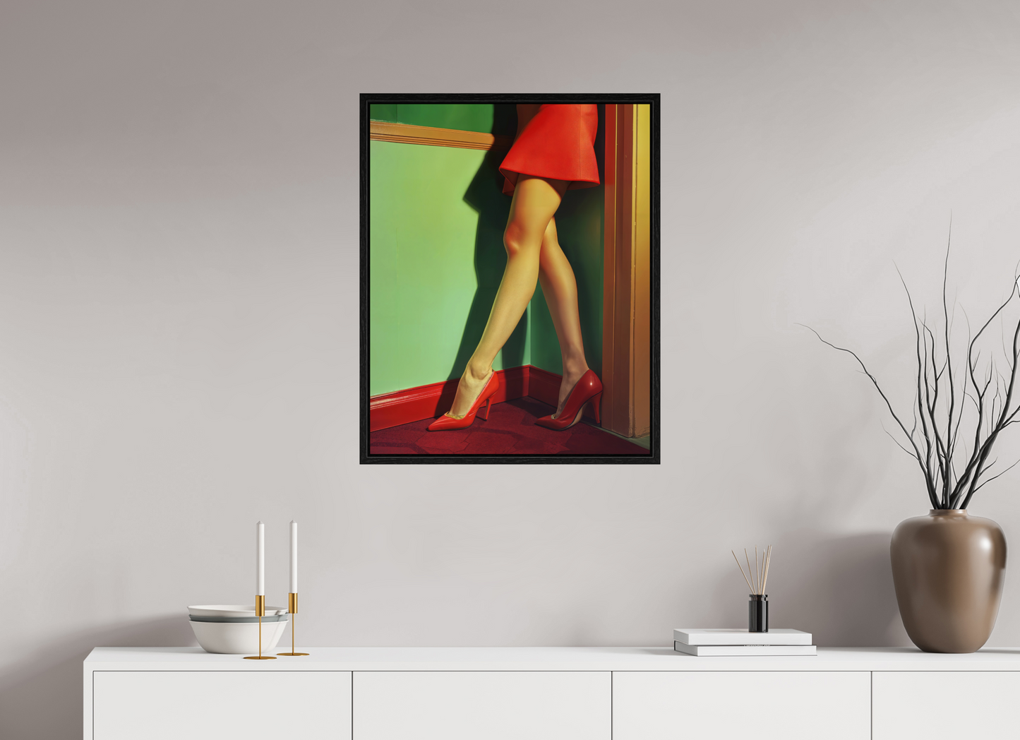 60 x 75 cm, Floater Frame Legs VI