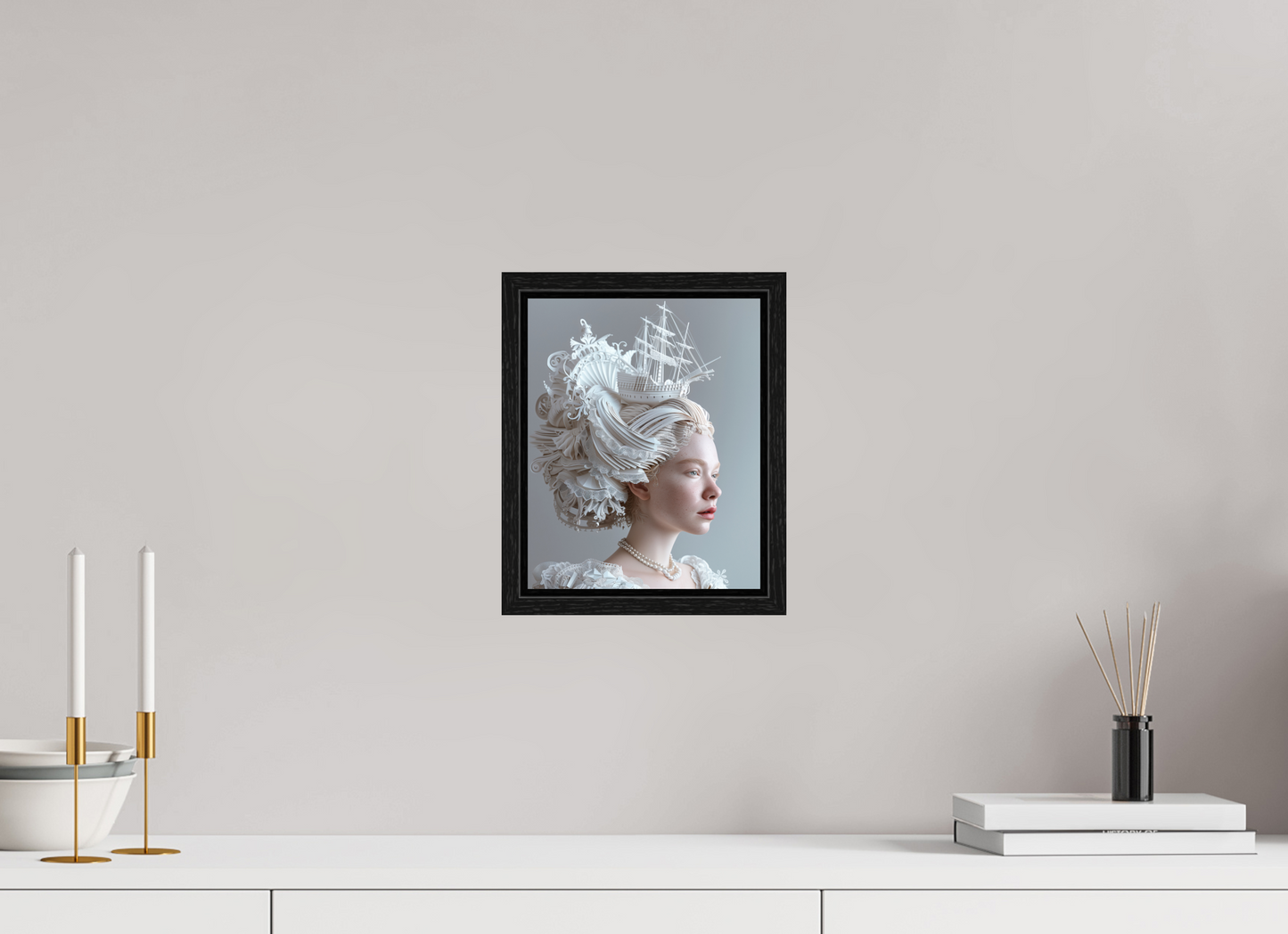 20 x 25 cm, Floater Frame Hairdo XVIII