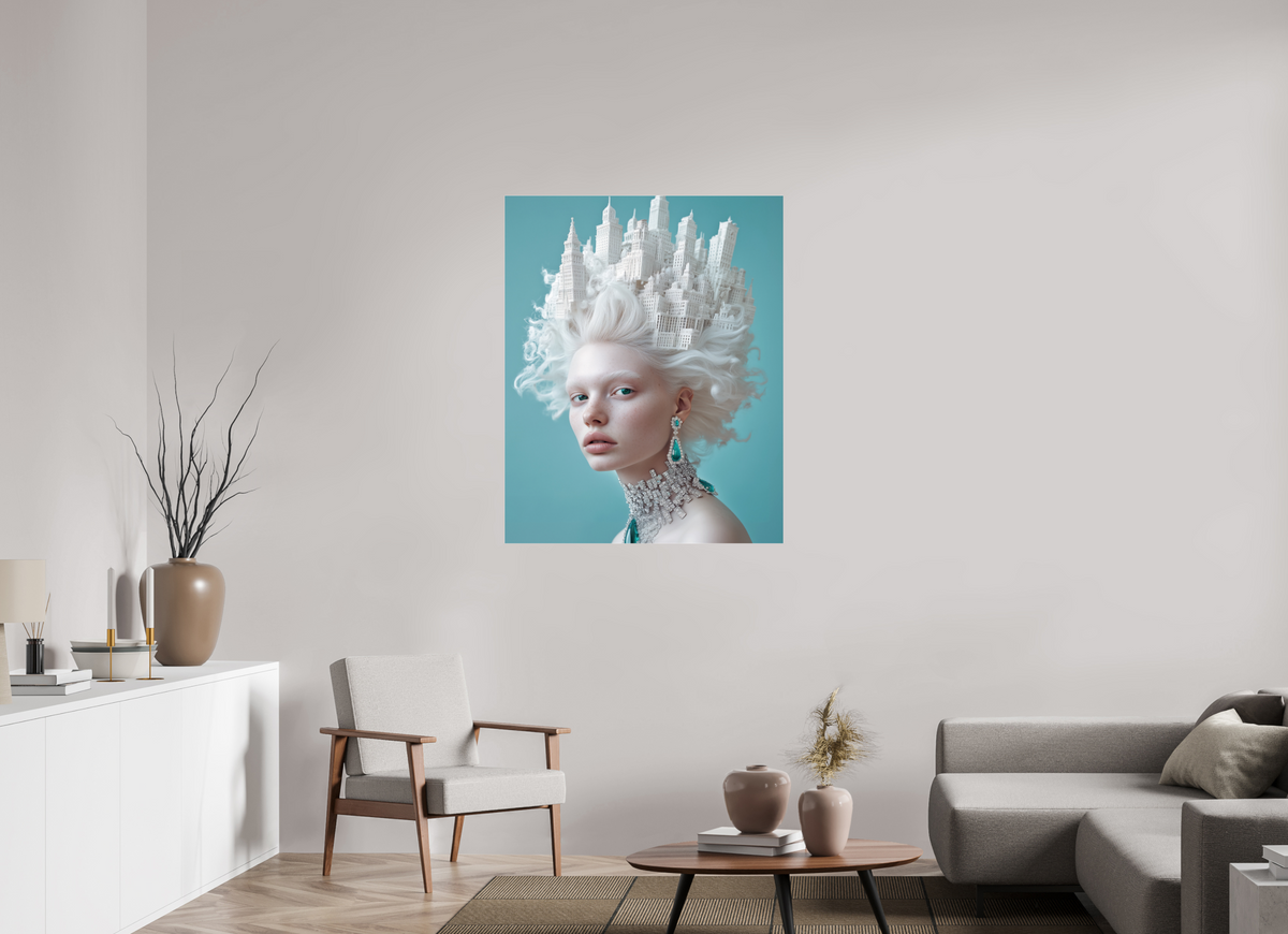 90 x 112,5 cm, Photo Print Under Acrylic Glass Hairdo IV