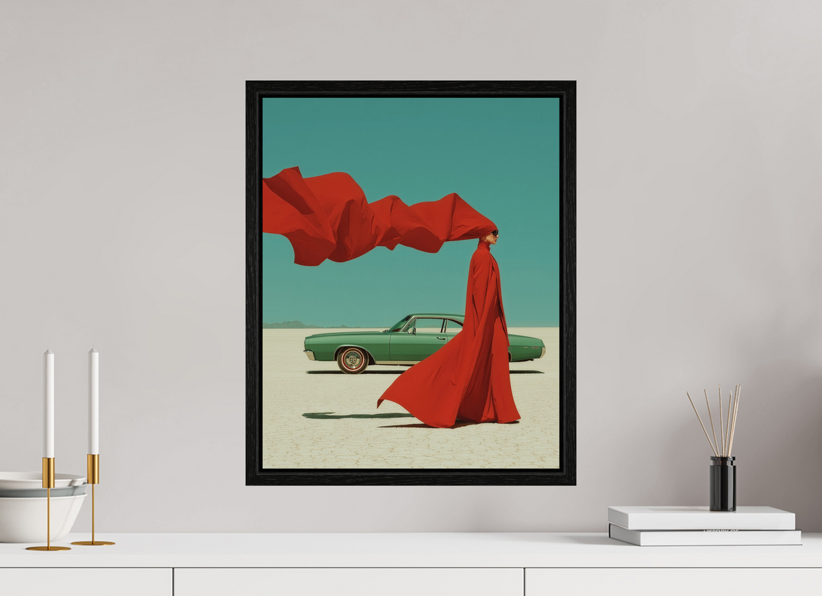 40 x 50 cm, Floater Frame Red Horizon XVI