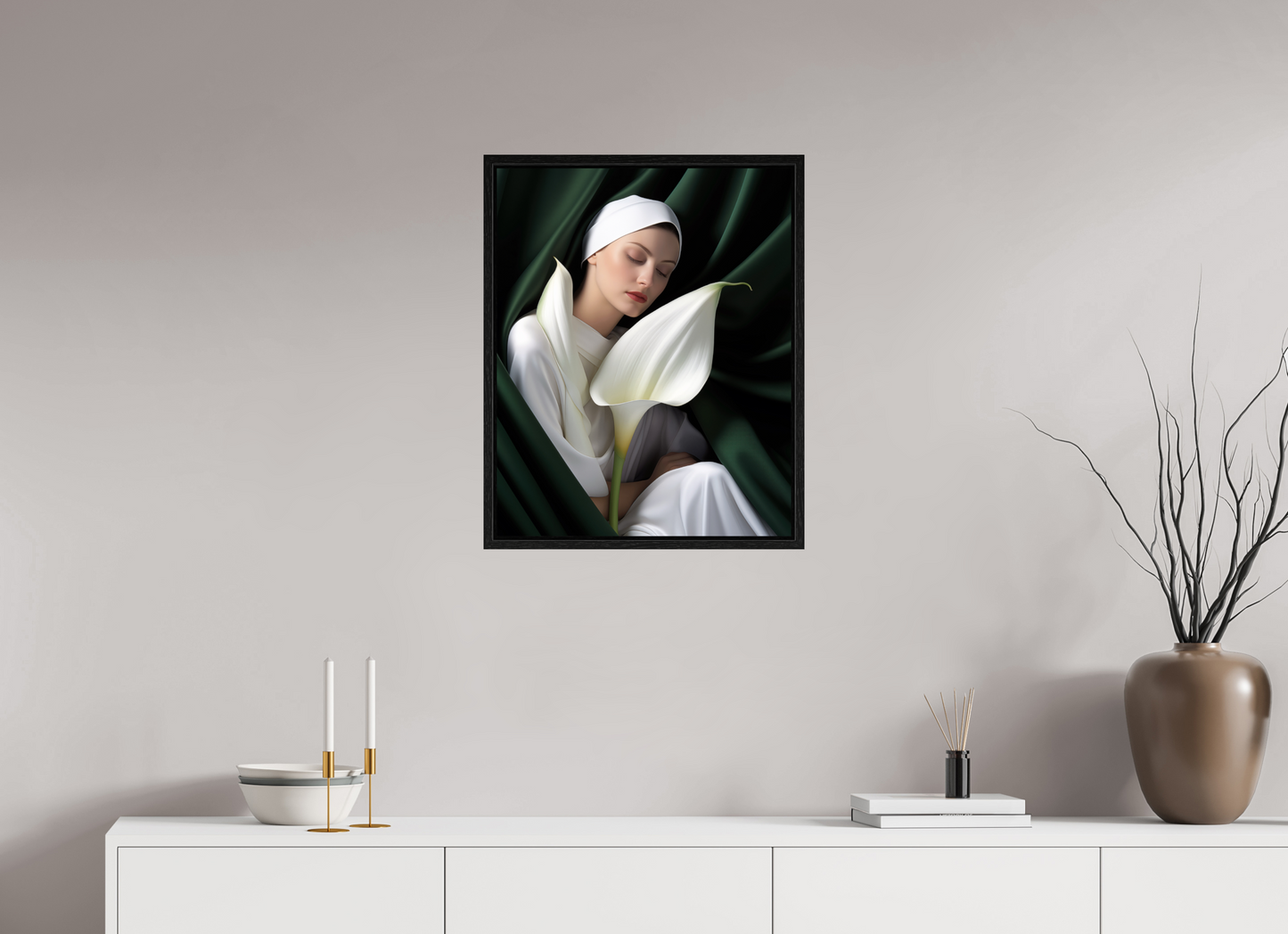 50 x 62,5 cm, Floater Frame Calla XII