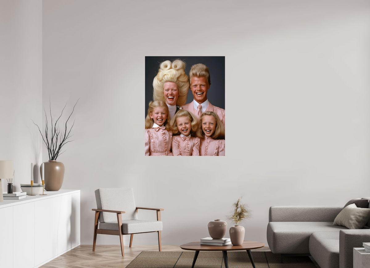 90 x 112,5 cm, Photo Print Under Acrylic Glass We are family
