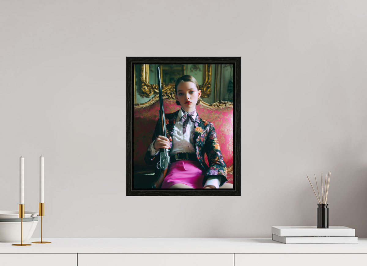 30 x 37,5 cm, Floater Frame Hunting Season I