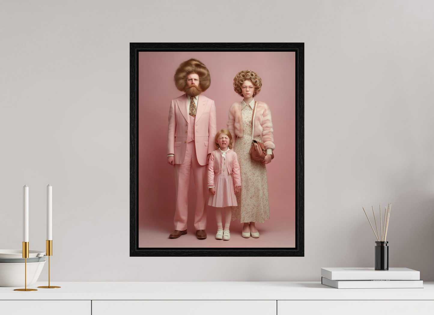 40 x 50 cm, Floater Frame We are family VIII