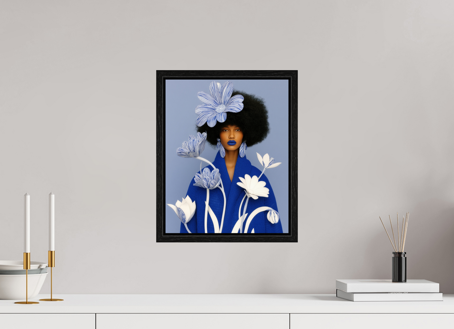 30 x 37,5 cm, Floater Frame Matisse Fashion XI