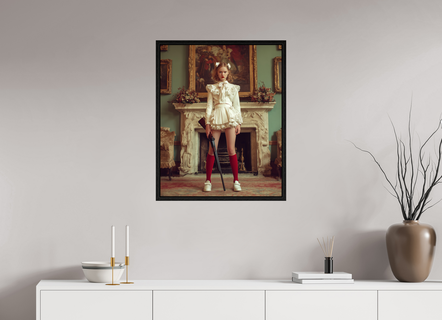 60 x 75 cm, Floater Frame Hunting Season IV