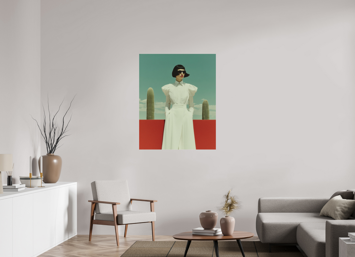 90 x 112,5 cm, Photo Print Under Acrylic Glass Red Horizon XII