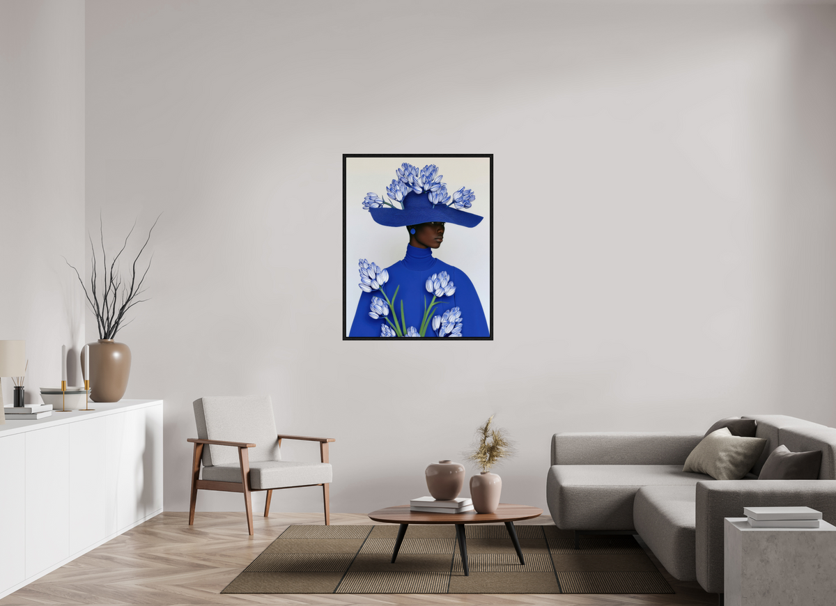 90 x 112,5 cm, Floater Frame Matisse Fashion I