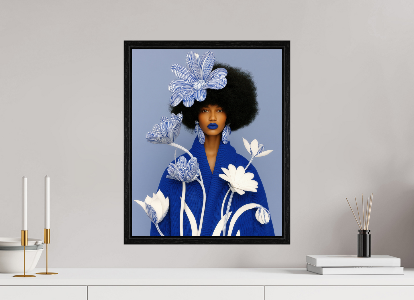 40 x 50 cm, Floater Frame Matisse Fashion XI