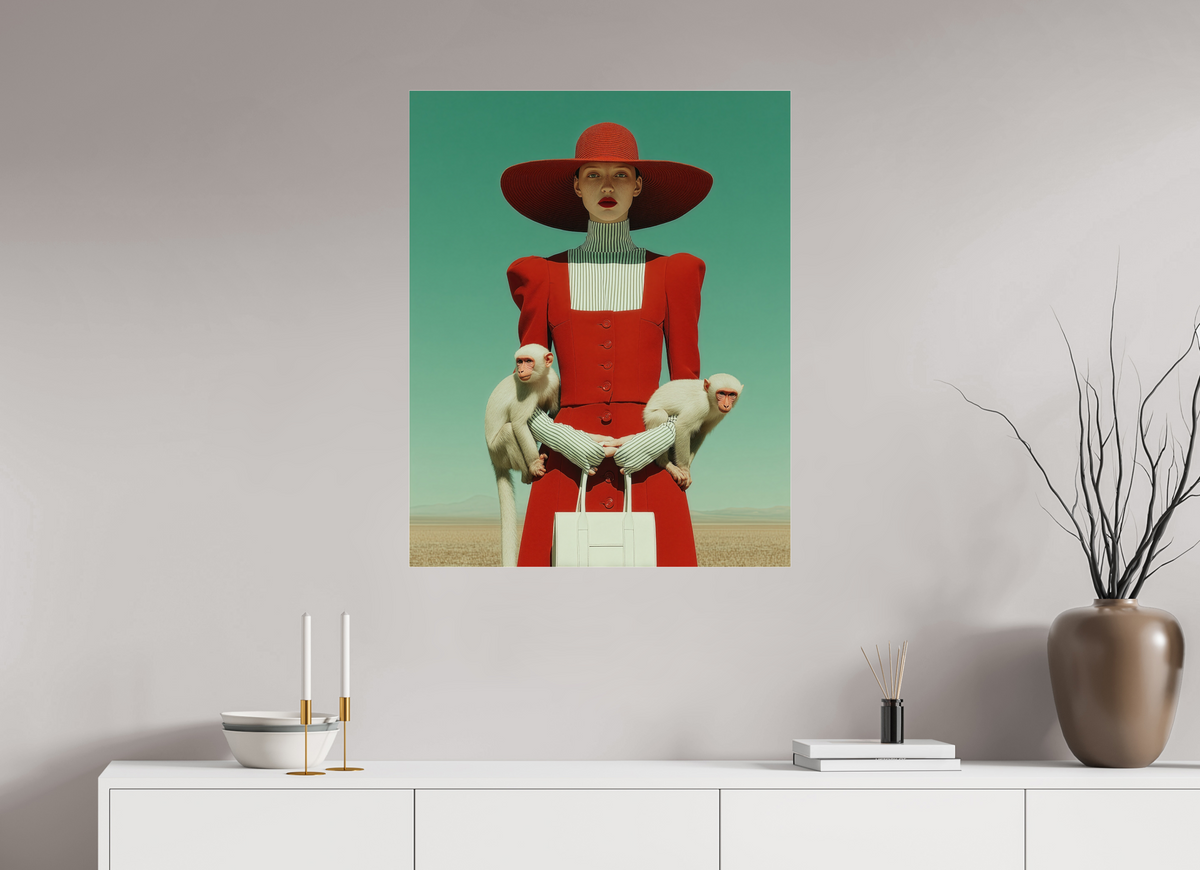 70 x 87,5 cm, Photo Print Under Acrylic Glass Red Horizon III