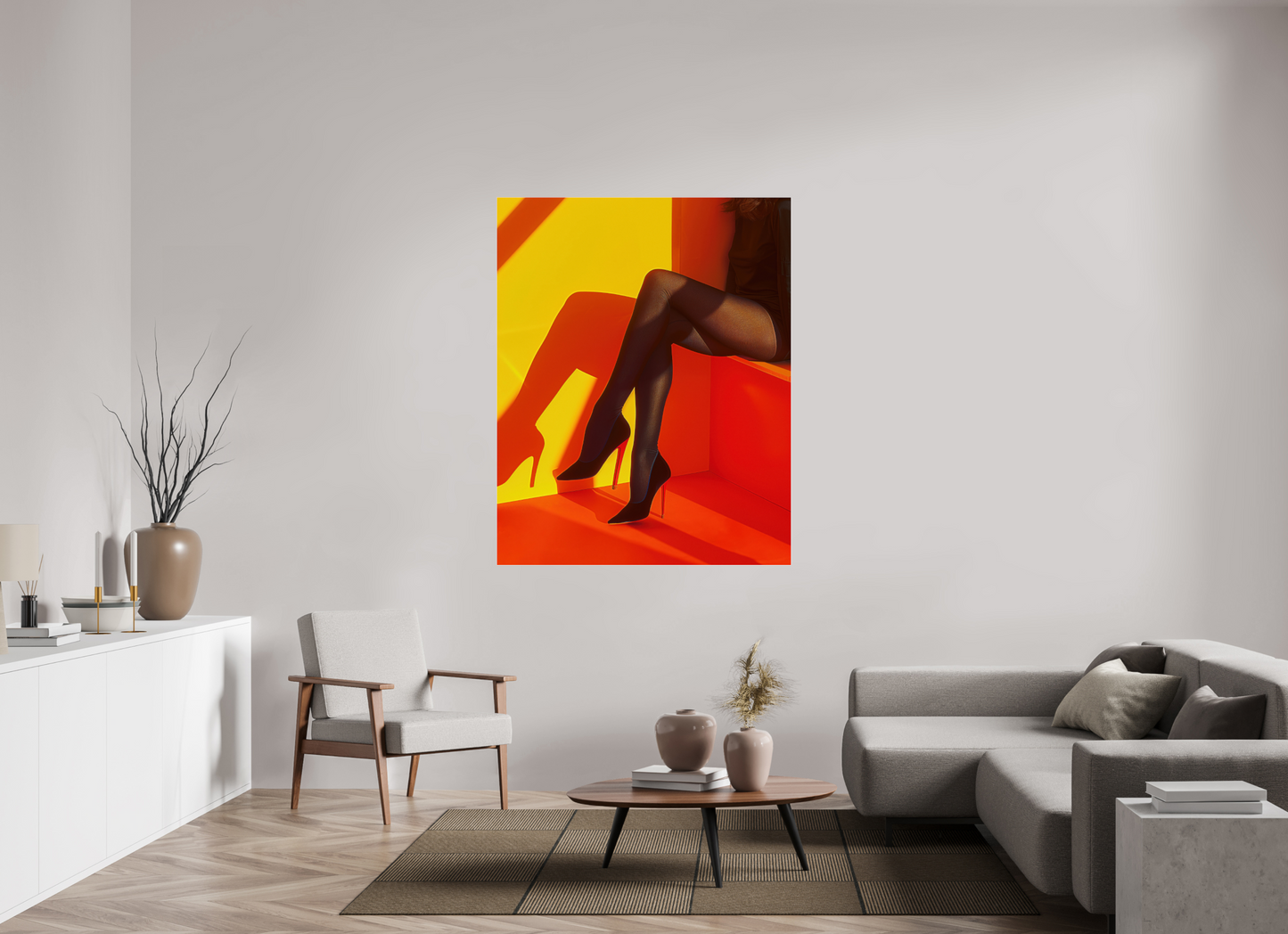 120 x 150 cm, Photo Print Under Acrylic Glass Legs X