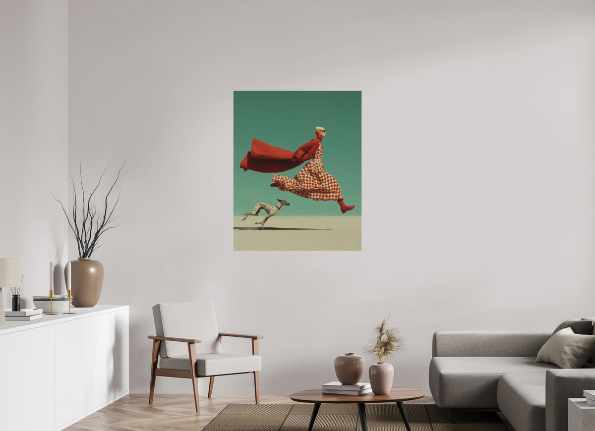 90 x 112,5 cm, Photo Print On Fuji Crystal DP II Red Horizon II