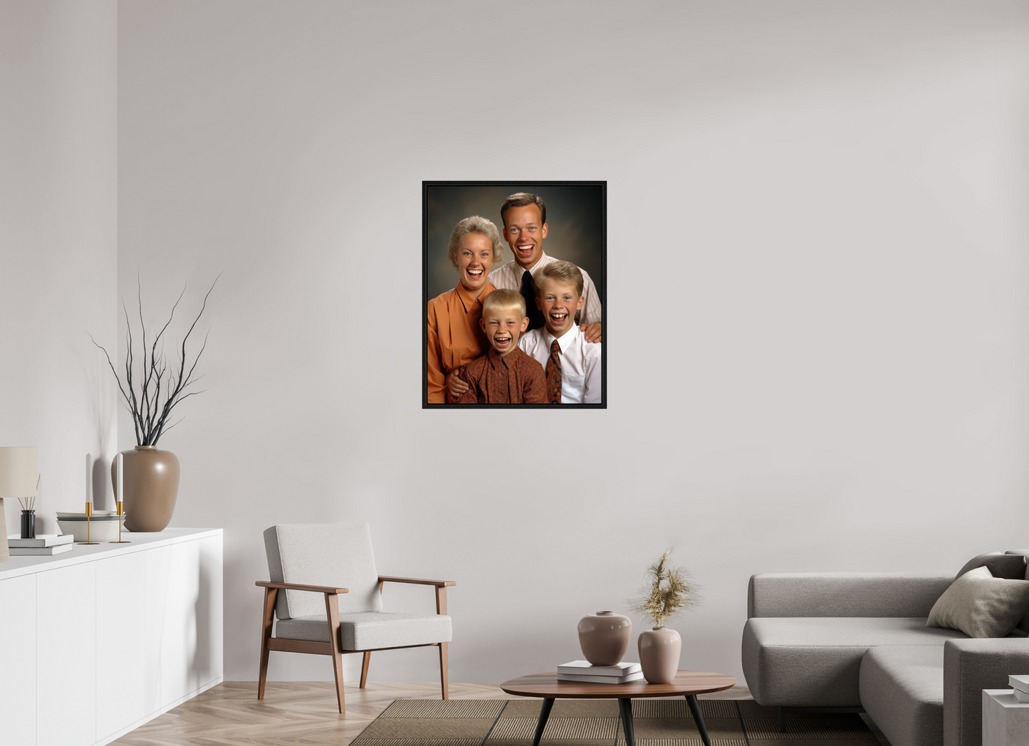 70 x 87,5 cm, Floater Frame We are family VI