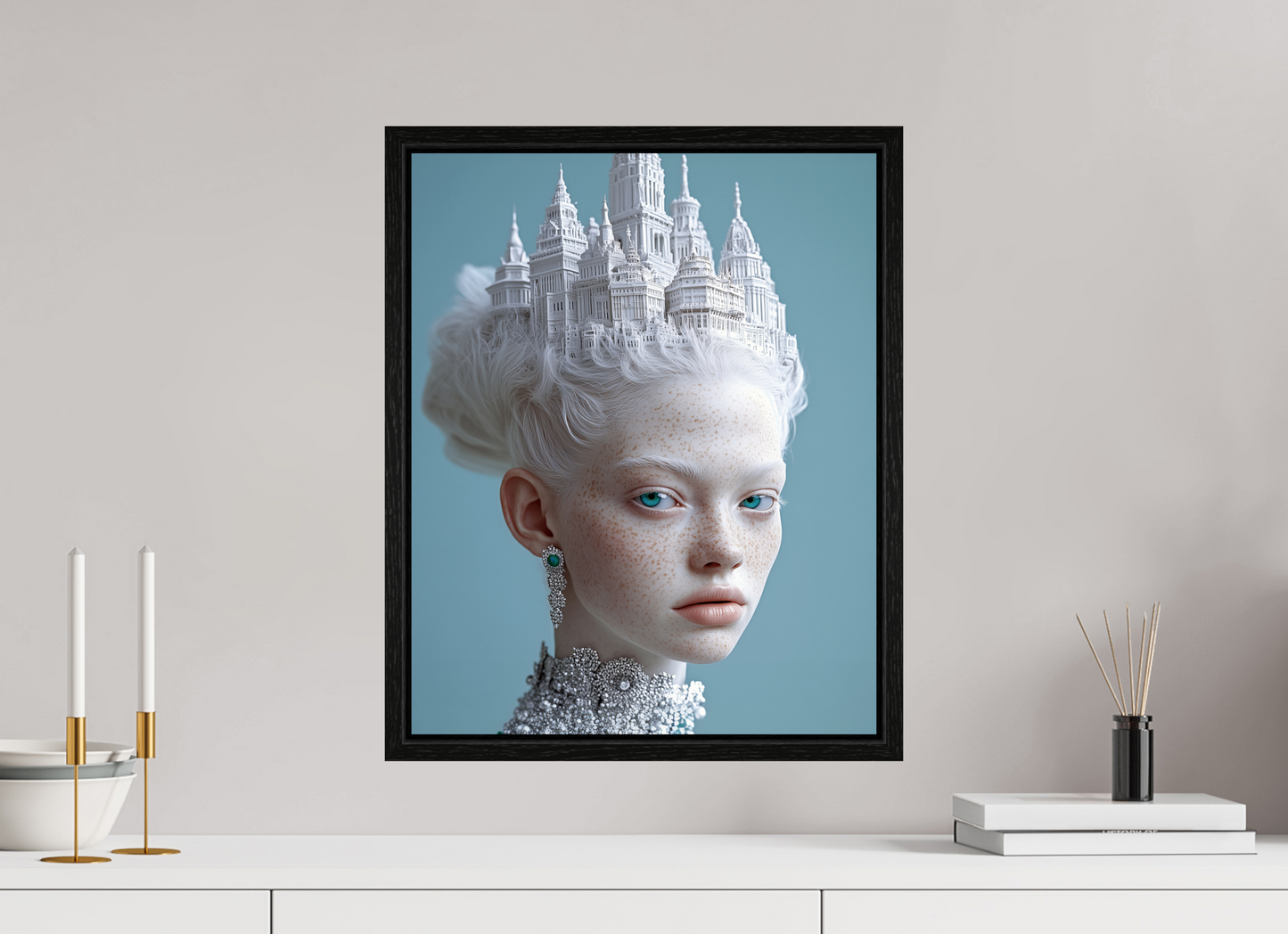40 x 50 cm, Floater Frame Hairdo IX