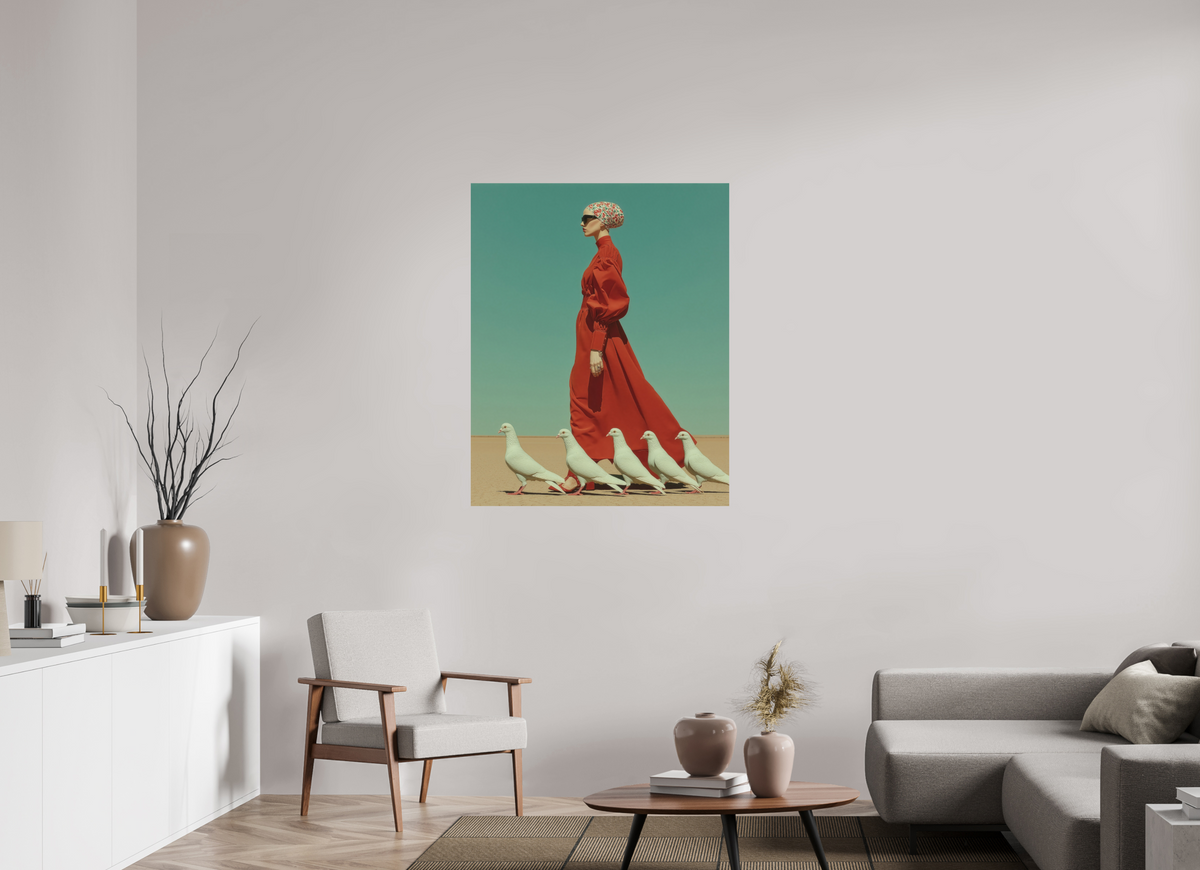 90 x 112,5 cm, Photo Print On Fuji Crystal DP II Red Horizon XV