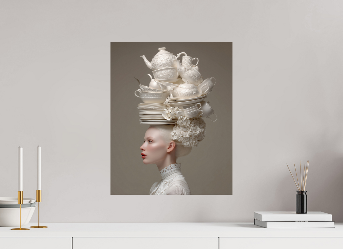 40 x 50 cm, Photo Print Under Acrylic Glass Hairdo V