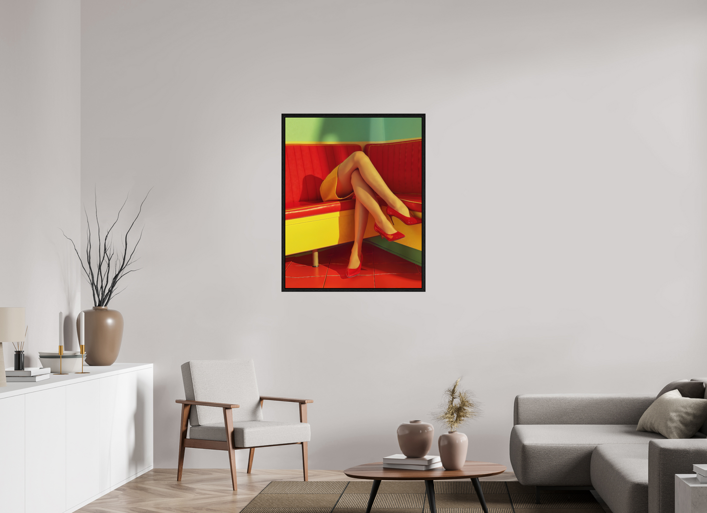 80 x 100 cm, Floater Frame Legs XVI