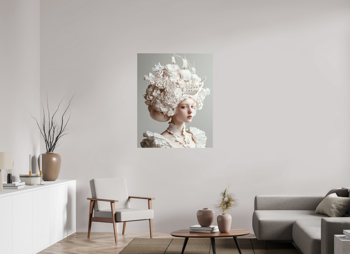 90 x 112,5 cm, Photo Print Under Acrylic Glass Hairdo XXIV
