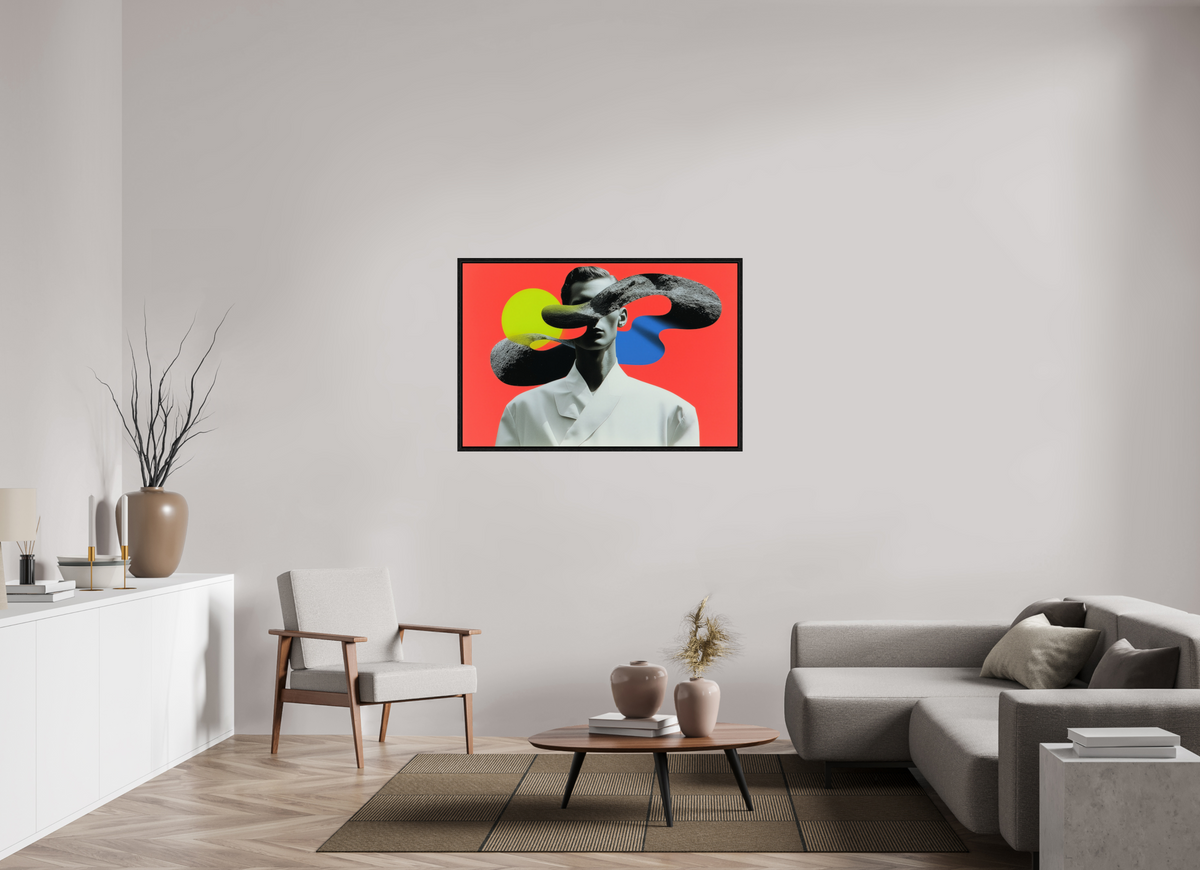 120 x 80 cm, Floater Frame Geometry of Memory VII