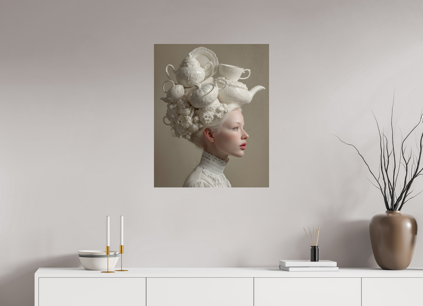 60 x 75 cm, Photo Print Under Acrylic Glass Hairdo I