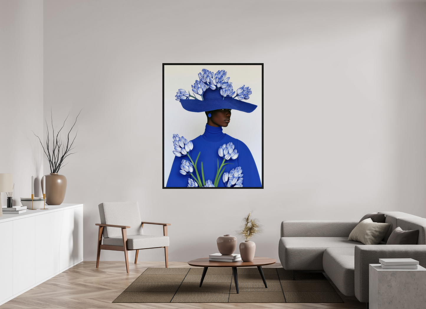 120 x 150 cm, Floater Frame Matisse Fashion I