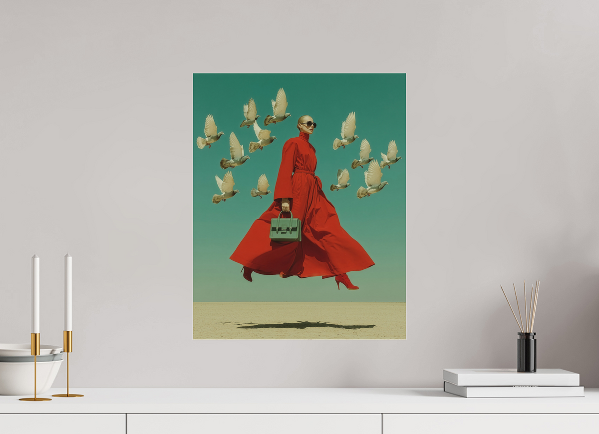 40 x 50 cm, Photo Print Under Acrylic Glass Red Horizon XI