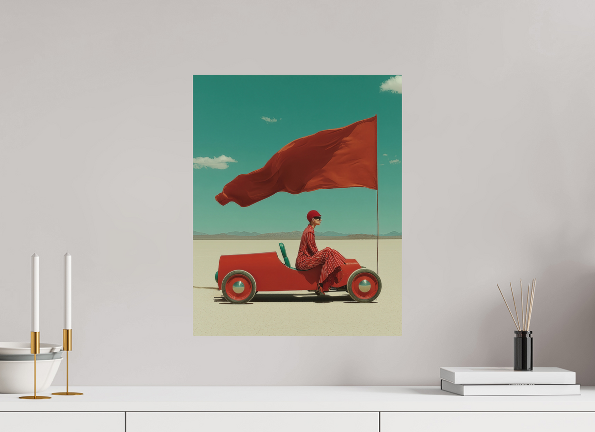 40 x 50 cm, Photo Print On Fuji Crystal DP II Red Horizon X