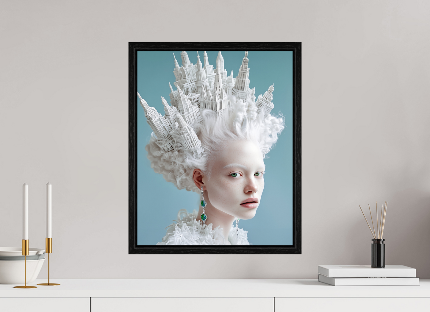 40 x 50 cm, Floater Frame Hairdo XII