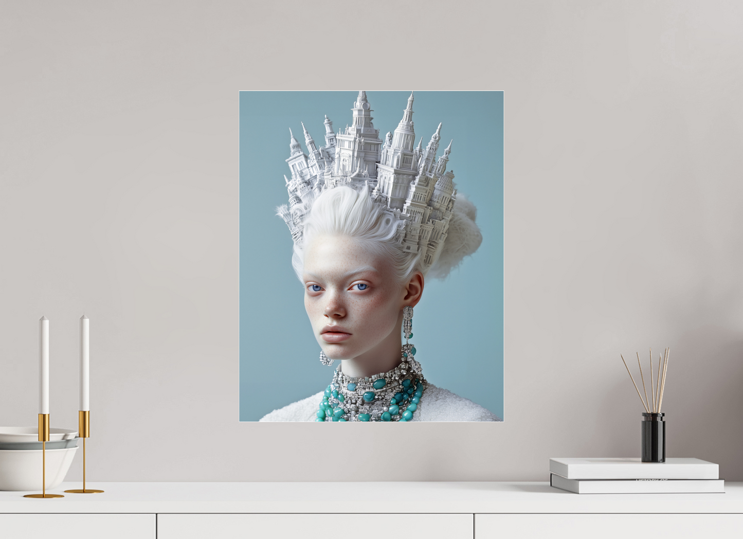 40 x 50 cm, Photo Print Under Acrylic Glass Hairdo VI