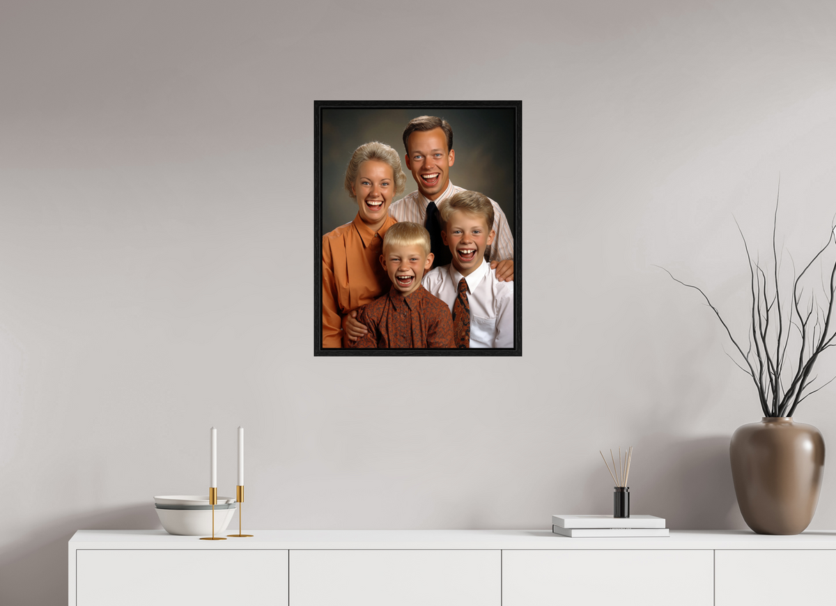 50 x 62,5 cm, Floater Frame We are family VI