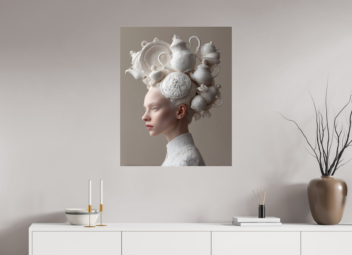 70 x 87,5 cm, Photo Print Under Acrylic Glass Hairdo VII