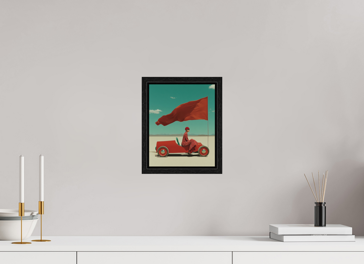20 x 25 cm, Floater Frame Red Horizon X