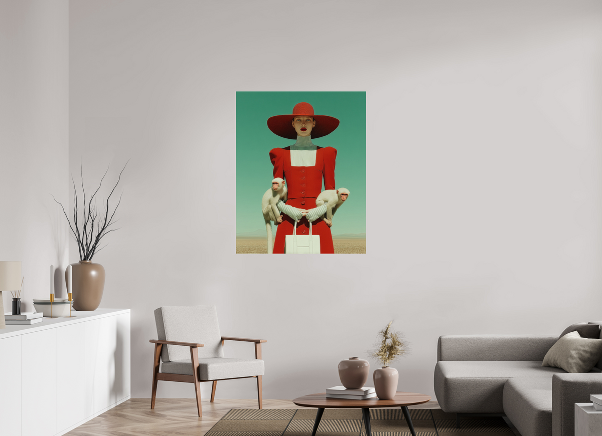 90 x 112,5 cm, Photo Print Under Acrylic Glass Red Horizon III