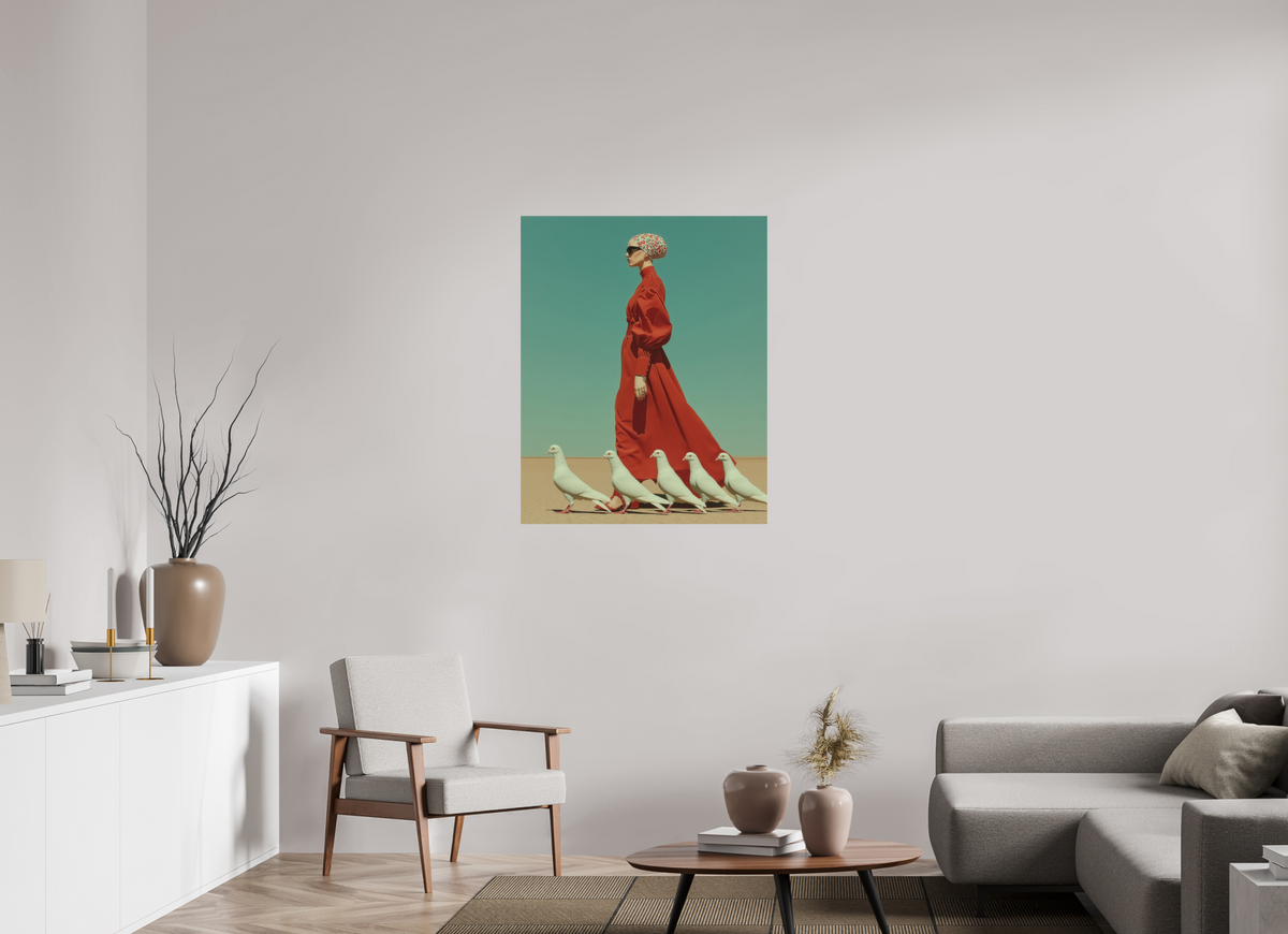 80 x 100 cm, Photo Print On Fuji Crystal DP II Red Horizon XV