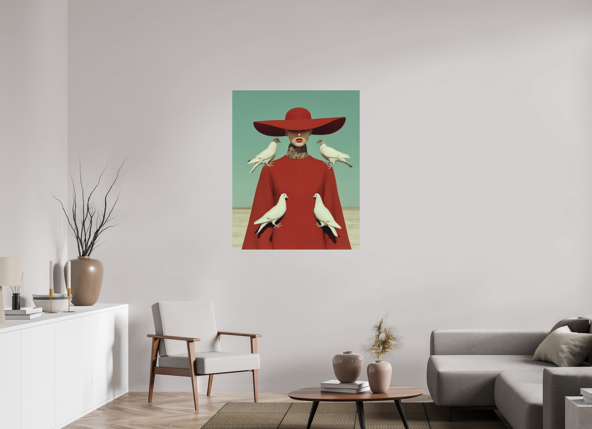 90 x 112,5 cm, Photo Print On Fuji Crystal DP II Red Horizon IX