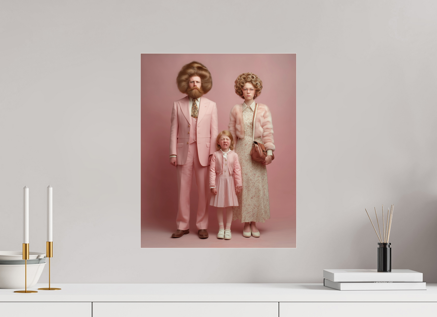 40 x 50 cm, Photo Print Under Acrylic Glass We are family VIII