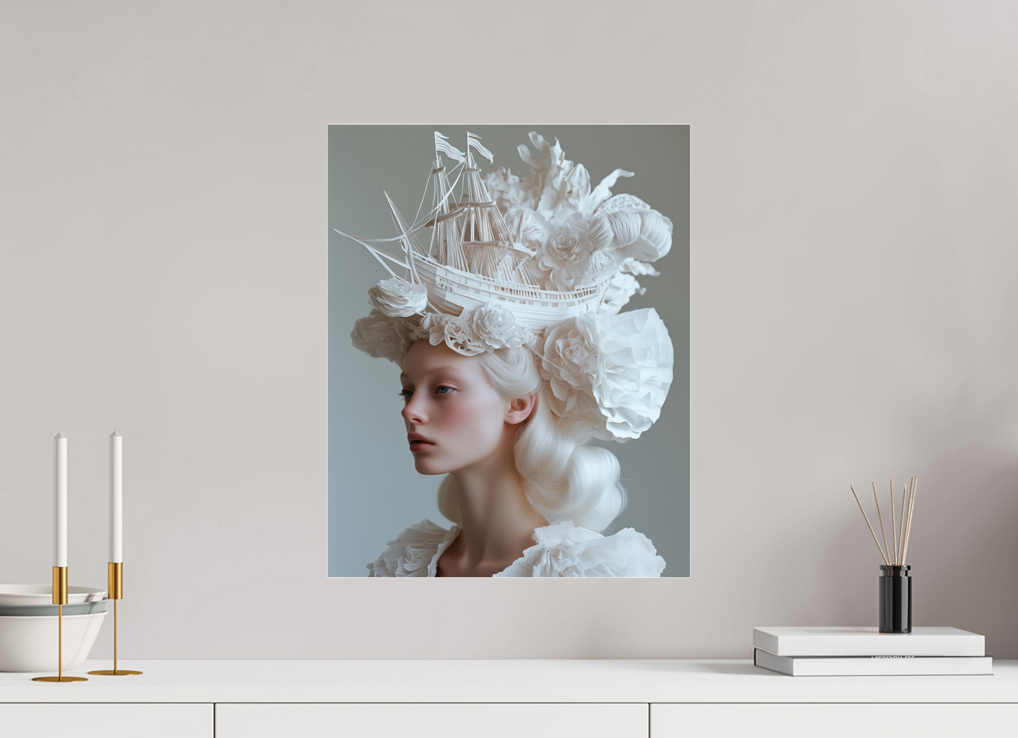 40 x 50 cm, Photo Print Under Acrylic Glass Hairdo XX